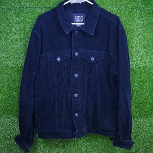 BDG Black Corduroy Trucker Jacket - Men's Size XL
